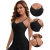INSPIRE CHIC Women's Long V-Neck Tummy Control Breast Lifting Padded Seamless Shaping Camisoles - 3 of 4