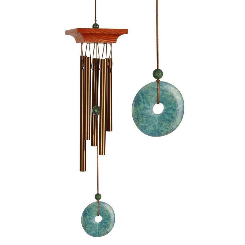 Woodstock Windchimes Woodstock Turquoise Chime Petite, Wind Chimes For Outside, Wind Chimes For Garden, Patio, and Outdoor Décor, 16"L, 4 of 9