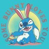 Girl's Lilo & Stitch Some Bunny Loves You T-Shirt - 2 of 4