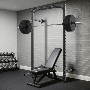 Squat Rack, 87.8” Wall Mounted Squat Rack 1600LB Capacity - Commercial Power Rack for Home Gym w/Multi-Grip Pull-Up Bar/J-Cups/Landmine - 1 of 4