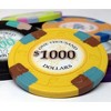 Slickblue Poker Knights 13.5g Clay Composite Poker Chips 25-Pack, Classic Vegas Style, Two-Tone Edge Spots, $25-$1,000 - 2 of 3