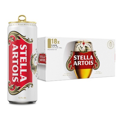 Stella Artois Premium Lager Beer - 18pk/12 fl oz Cans 