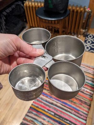 4pc Measuring Cup Set Matte Black - Hearth & Hand™ With Magnolia : Target