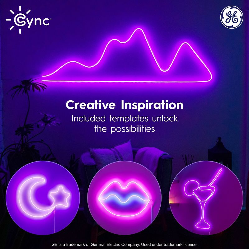 GE Cync Dynamic Effect 16ft Decorative Neon Rope String, 5 of 11
