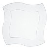 Smarty Had A Party 7" Clear Wave Plastic Appetizer Plates - 120 pcs - 2 of 4