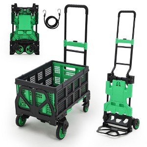 Two-In-One Hand Truck (with Basket) 66x46x97Cm - Folding Hand Truck, Steel Hand Truck, PP Hand Truck, Foldable Hand Cart - 1 of 4