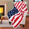 Catalonia Patriotic US Flag Blanket, American National Flag Throws, Fleece Plush Blanket for Couch Bed Decor, Cozy Gift for Citizenship - 4 of 4