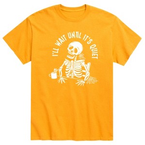 Men's - Instant Message - I'Ll Wait Skeleton Short Sleeve Graphic T-Shirt - 1 of 4