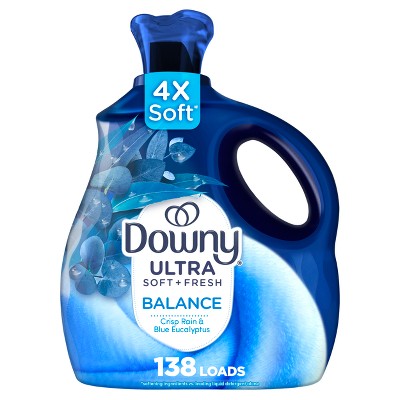 Downy Ultra Soft + Balance Crisp Rain & Blue Eucalyptus Liquid Fabric Softener - 93 fl oz