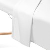 Saloniture 3-Piece Flannel Massage Table Sheet Set - Soft Cotton Flat and Fitted Sheets with Face Cradle Cover - 4 of 4