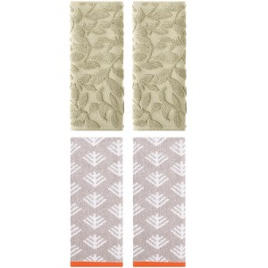 REGALWOVEN 4 Pcs Cute Pattern Cotton Soft Absorbent Bathroom Hand Towel 14 x 30 Inch - 1 of 4