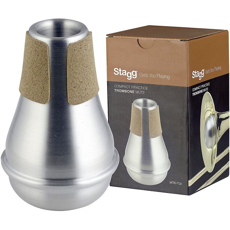 Stagg Aluminum Compact Practice Mute for Trombone Aluminum, 2 of 4
