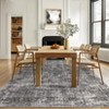 Washable Rug 9x12 Rug Vintage Distressed Rug with Non Slip Backing Foldable Low Pile Rug Ultra-Soft Throw Carpet for Living Room Bedroom Nursery - 2 of 4