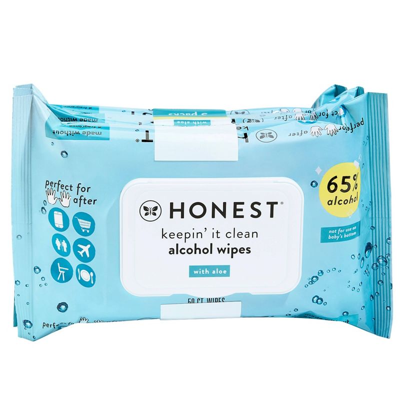 The Honest Company Alcohol Hand Sanitizing Wipes - 3pk/150ct, 4 of 8