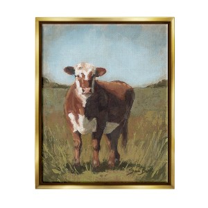 Stupell Industries Cattle Vast Countryside Field Floater Canvas Wall Art - 1 of 4