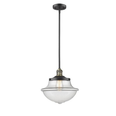 Oxford - 1 Light Stem Hung Mini Pendant In Traditional Style-11.5 Inches Tall and 11.75 Inches Wide