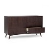 Tremolo Modern Boho 6-Drawer Dresser with Solid Wood & Contemporary Fluted Fronts - Teamson Home - 3 of 4