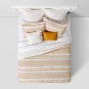 8pc Clipped Jacquard Stripe Comforter Bedding Set - Threshold™ - image 3 of 4