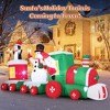 Resenkos 11.5-Ft Christmas Inflatable Train with Santa Claus - Multi-Color White - 4 of 4
