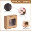 Unique Bargains Paper Party Favor Treats Candy Cookie Packaging with Clear Window Kraft Soap Boxes 16 Pcs - 3 of 4