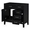 ChicFurnit Bathroom Vanities 36 Inch Bathroom Vanity Base with Cabinet and Drawers for Bathroom, Black, 35.5"*17.7"*35" - 2 of 4