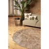 Luxe Arlington Faux Sheepskin Circular Rug | 6' - 3 of 4