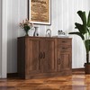 VYNXARIA Modern Wood Buffet Sideboard with 2 Doors & 2 Drawers - Versatile Storage Cabinet - 2 of 4