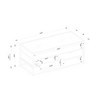 Ada Mixed Material Coffee Table with Glass Top - Threshold™ - image 4 of 4