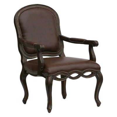 Oxford Leather Chair in Brown - Comfort Pointe