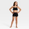 Girls' Swimsuit Shorts Cover-Up - Cat & Jack™ Black - 3 of 3