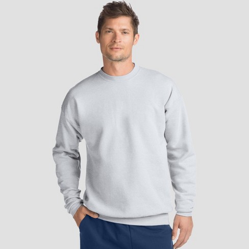 Hanes Men's EcoSmart Fleece Crewneck Sweatshirt - Gray S