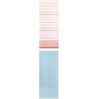 REGALWOVEN Bathroom Soft Absorbent Decorative Hand Towels for Face Hair 14" x 30"/13" x 27" 2 Pcs