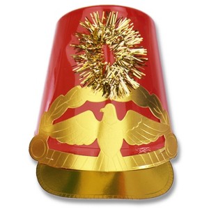 Beistle Drum Major Hat One Size Red 66135-R - 1 of 1