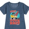 - Little Tikes - Try Your Best Graphic Short Sleeve Fleece Dress - 2 of 4