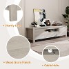 Modern Wood TV Stand with Doors and Cabinet, Farmhouse Entertainment Center for TVs Up to 70in, TV Console for Living Room, Bedroom - 3 of 4
