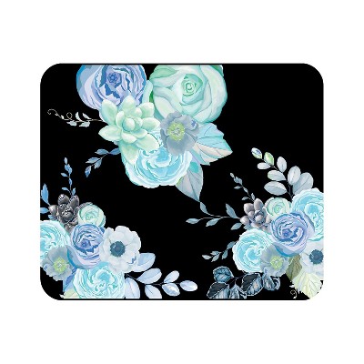 OTM Essentials Prints Series Flower Garden Mouse Pad Black/Blue OP-MH-Z034A