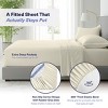 Kickoff Home Viscose from Bamboo Sheets Set 300 Thread Count 100% Organic Bamboo Viscose Cooling Bedding Sheets Hot Sleepers, Flat, Fitted, Pillowcase - 3 of 4