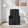 vidaXL Massage Recliner Chair, Adjustable Backrest/Footrest - Black - 3 of 4