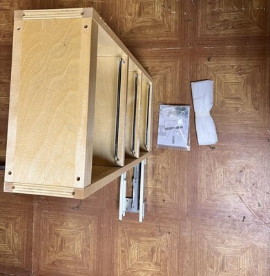 448BBSCWC8C - Wall Pull-Out Organizer w/ Adjustable Shelves and Soft-Close  Slides for 12 Wall Cabinet - Natural Maple