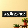 Slickblue Lake Life Wall Decor – Rustic Lake House Rules Wood Sign – Cottage Vibe Wall Accent 9x36, 10 Color Options - 2 of 3