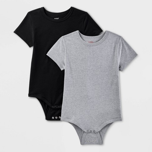 Kids' Adaptive Short Sleeve 2pk Bodysuit - Cat & Jack™ - image 1 of 3