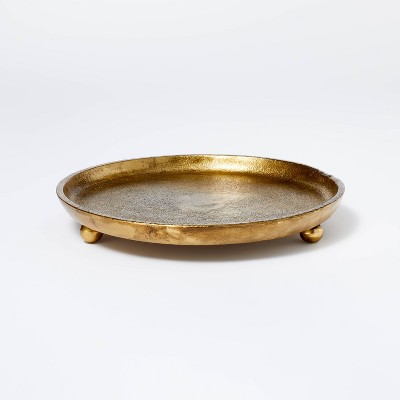Cast Metal Candle Tray Gold - Threshold&#8482; designed with Studio McGee