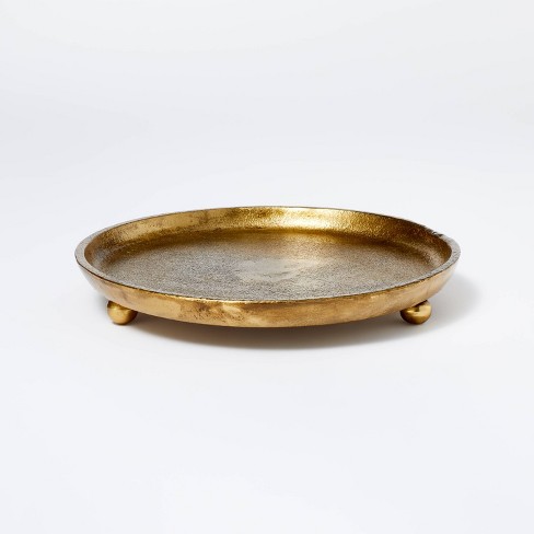 Cast Metal Candle Tray Gold Threshold Designed With Studio