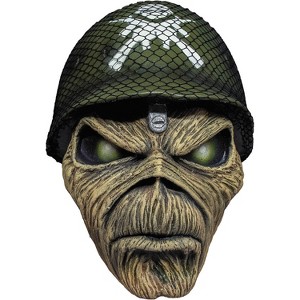 Mens Iron Maiden Eddie A Matter of Life and Death Costume Mask -  - Beige - 1 of 1