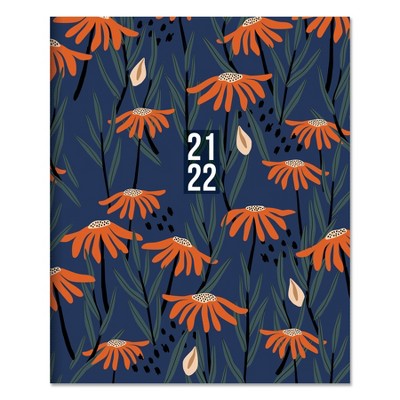2021-22 Academic Planner 9" x 11" Poppies Monthly - The Time Factory