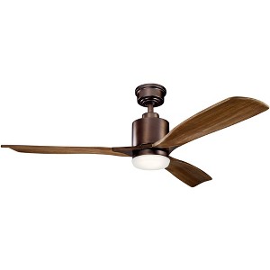 52" Kichler Ridley II Bronze LED Ceiling Fan with Wall Control - 1 of 2