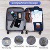 Karl Home Carry on ABS&PC 20 Inch Luggage with Front Compartment Double Spinner Wheels TSA LockBlue Blue - 3 of 4