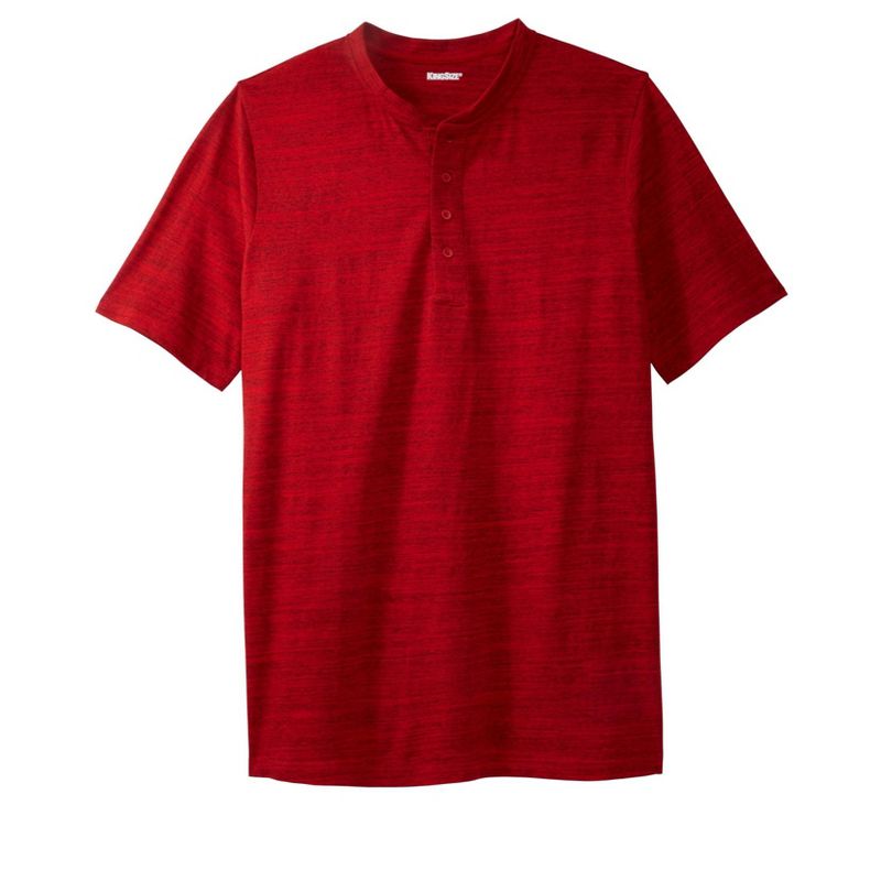 KingSize Men's Big & Tall Shrink-Less Lightweight Henley T-Shirt Henley Shirt, 1 of 2