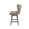 NicBex Dining Chairs Stool Upholstered Chair with Nailhead Accent Swivel Counter Stool with High Wingback Button Tufted for Kitchen - 3 of 4