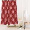Schatzi Heidi Global Cranberry Shower Curtain Brown/Red - Deny Designs - 2 of 3